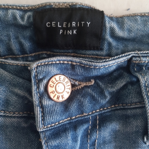 Celebrity Pink distressed shorts size 7/28 with rolled hem - Picture 2 of 7